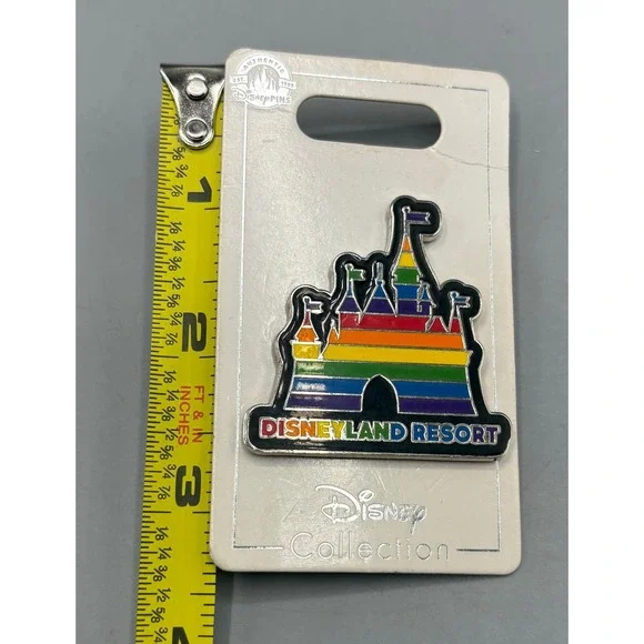 Disney Parks Disneyland Resort Rainbow Castle Enamel Trading Pin New NWT - Picture 3 of 3
